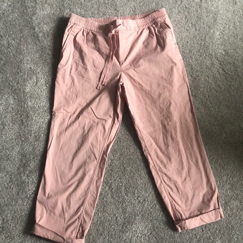 Old Navy Pink pull on boyfriend chinos